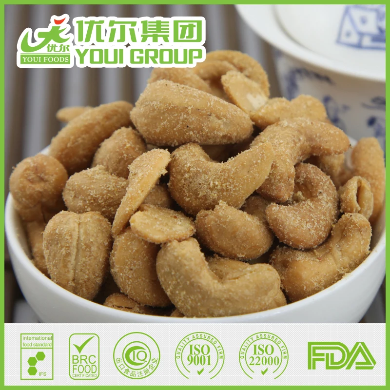 Snacks Cashew Nuts Roasted Wasabi Cashews With Certificates Halal Haccp ...