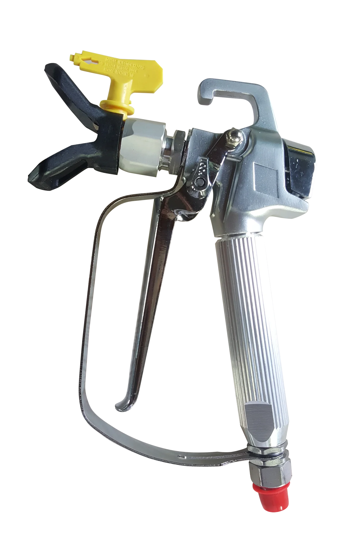 Spraying with airless sprayer