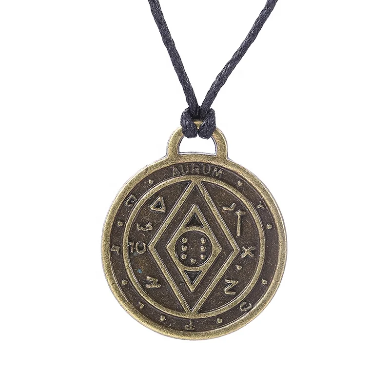 

Custom Zinc Alloy health Amulet Pendant Wealth Health Money love lucky amule Wear it with mysterious power to protect it, Customized color