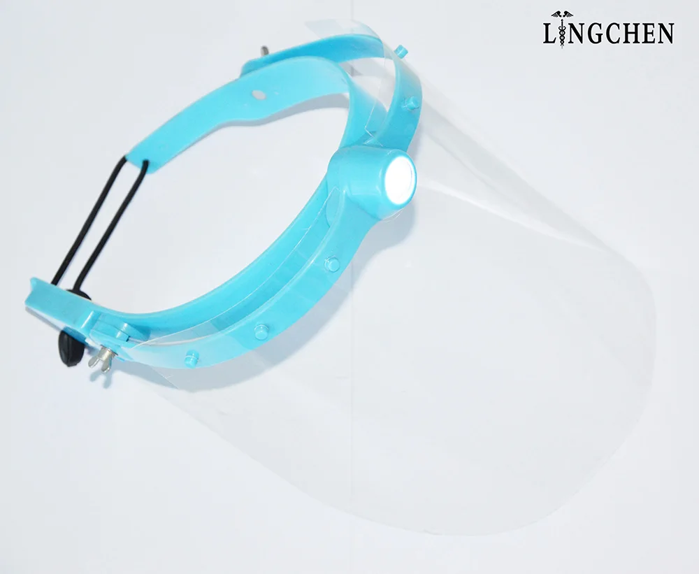 New Items Medical Dental Protective Face Shield With Led Light Dental