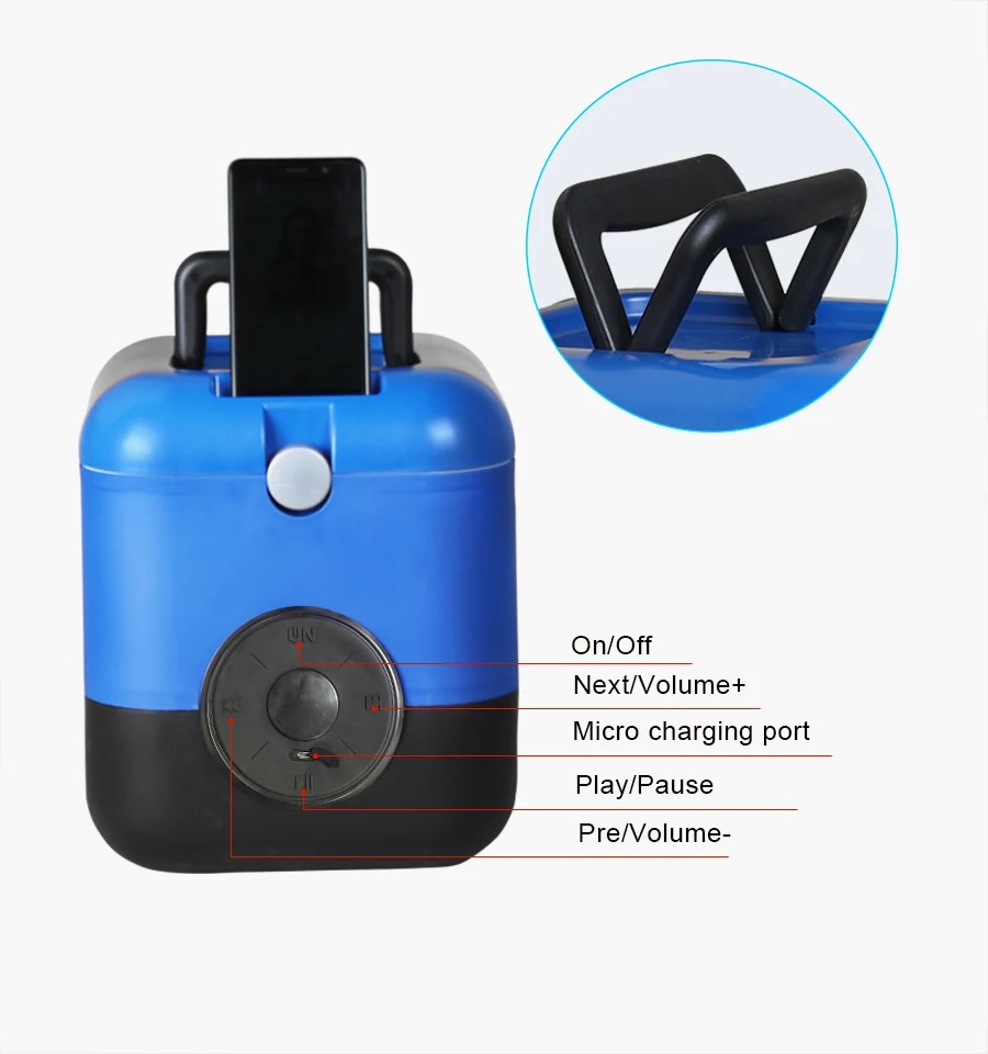 New Design 10l Music Cooler Box With Wireless Bluetooth Speaker Ice