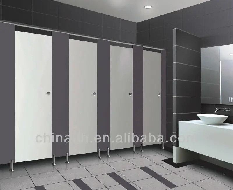 Commercial Compact Hpl Toilet Cubicle Partition Bathroom Partitions