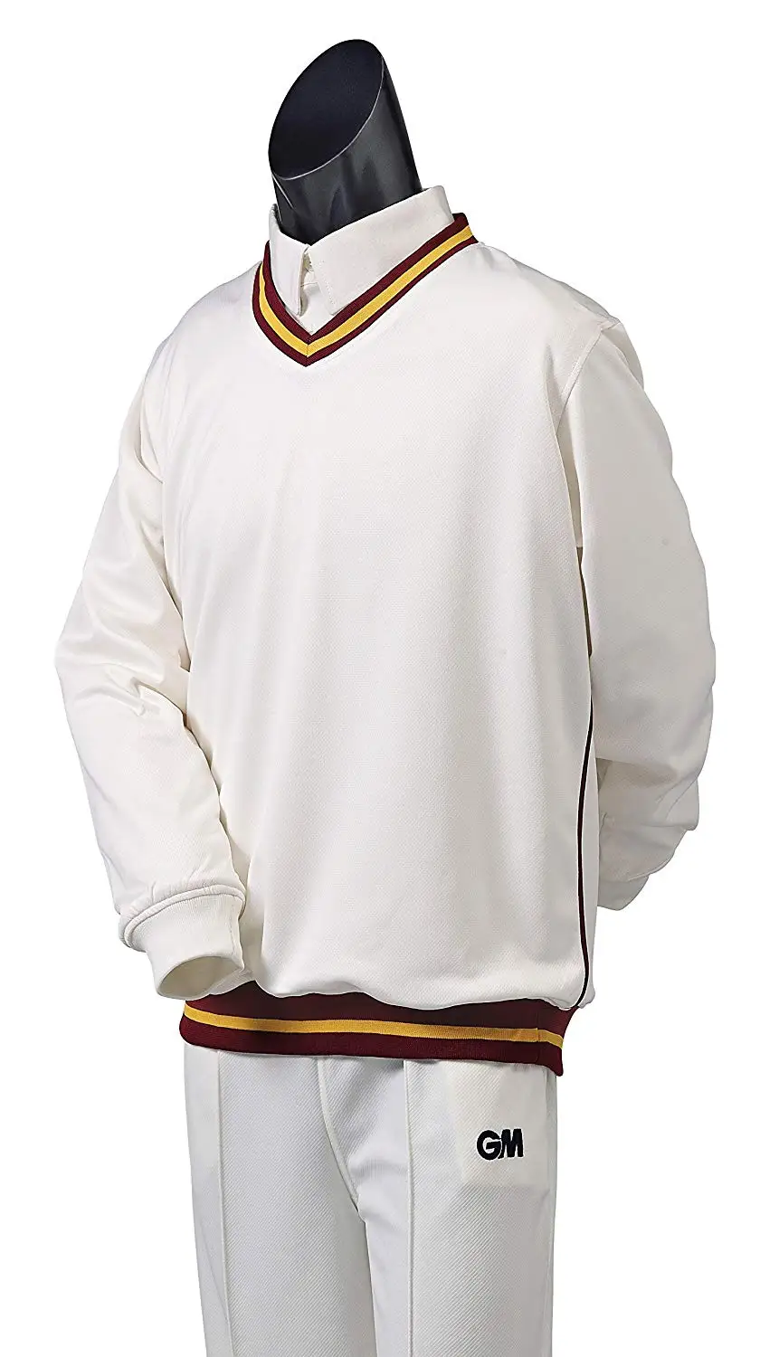 Gm Men's Teknik Sweater, Maroon/amber/maroon, 2x-large