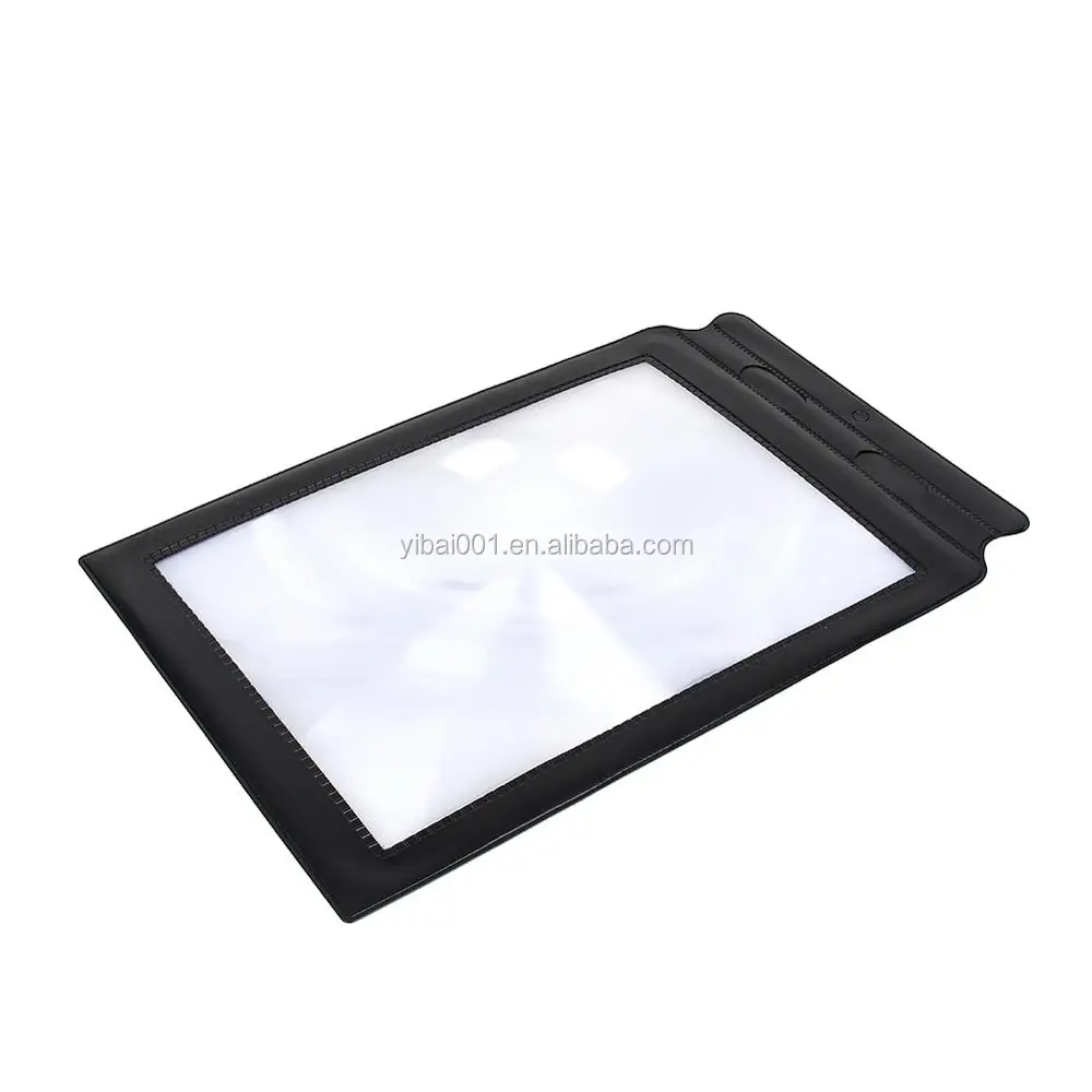 A4 Full Page 3x Magnifier Sheet Large Magnifying Glass Book Reading Aid