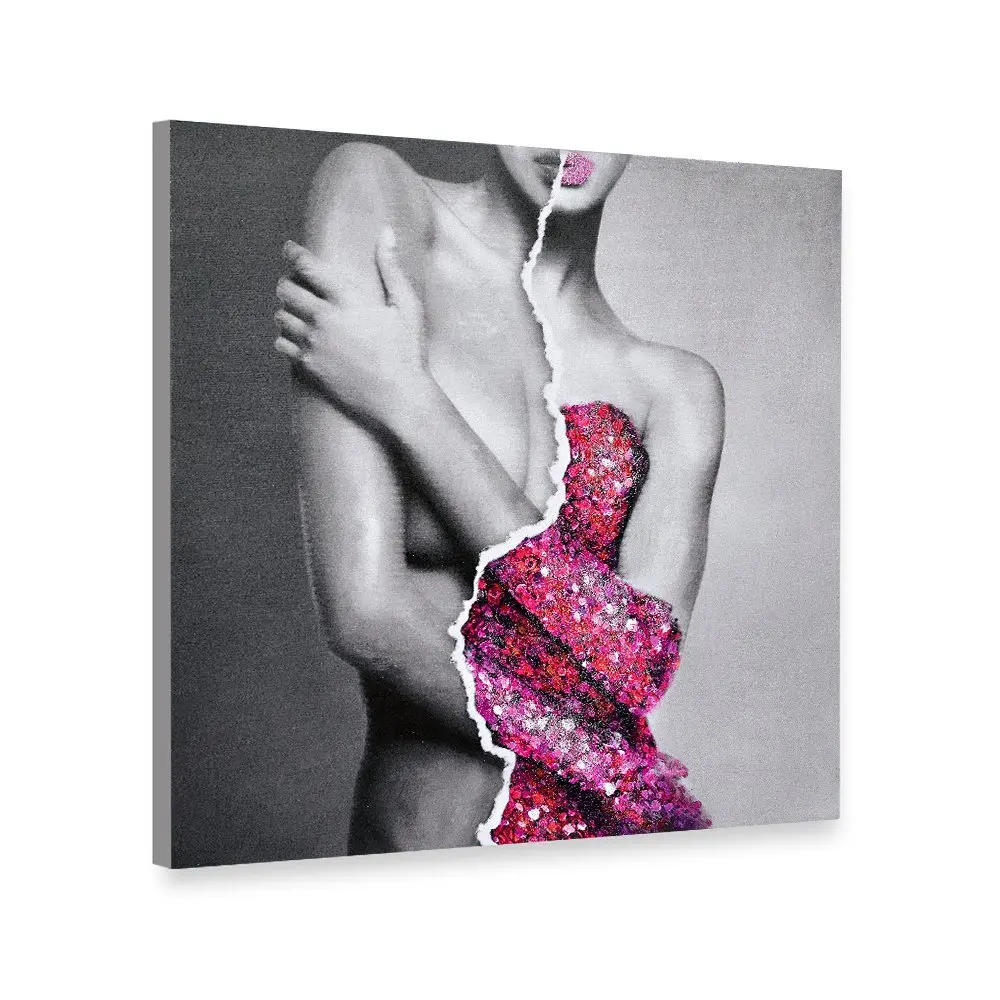 Psychedelic Nude Woman Wall Art