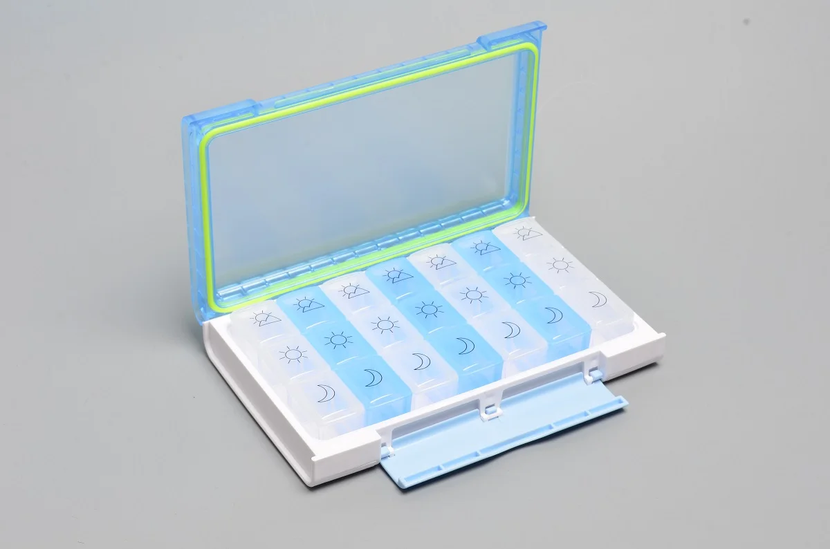 2018 Wholesale Plastic 7 day Weekly Monthly Pill Box Organizer
