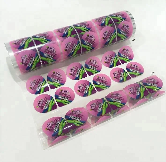 
custom print EVA easy peel off pudding cup lid roll film / fruit jelly cup seal film 