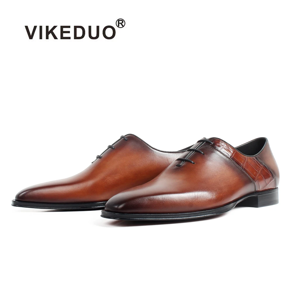 

Vikeduo Hand Made International Collections Expensive Mens Shoes Brands Wholesale Young Men Fashion Trend Shoes, Brown