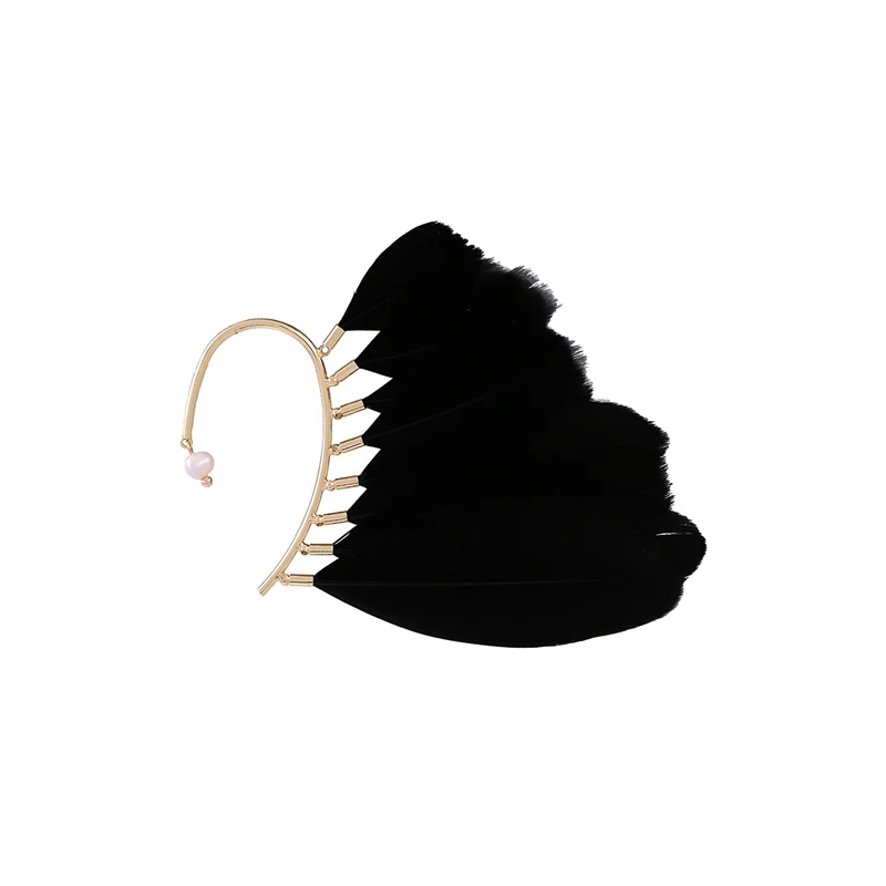 

afro crawler Korean 2020 Summer Winter animal print components sublimation Feather creative Ethnic halloween earrings