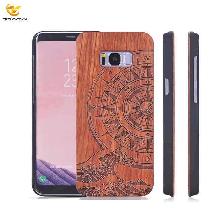 

pc+ real wood Customize blank wood case for samsung galaxy s8