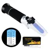 2-in-1 Brix Salinity Refractometer Dual Scale 0-32% Brix & 0-28% Salinity with ATC Sodium Chloride in Food Salt Seawater Brine