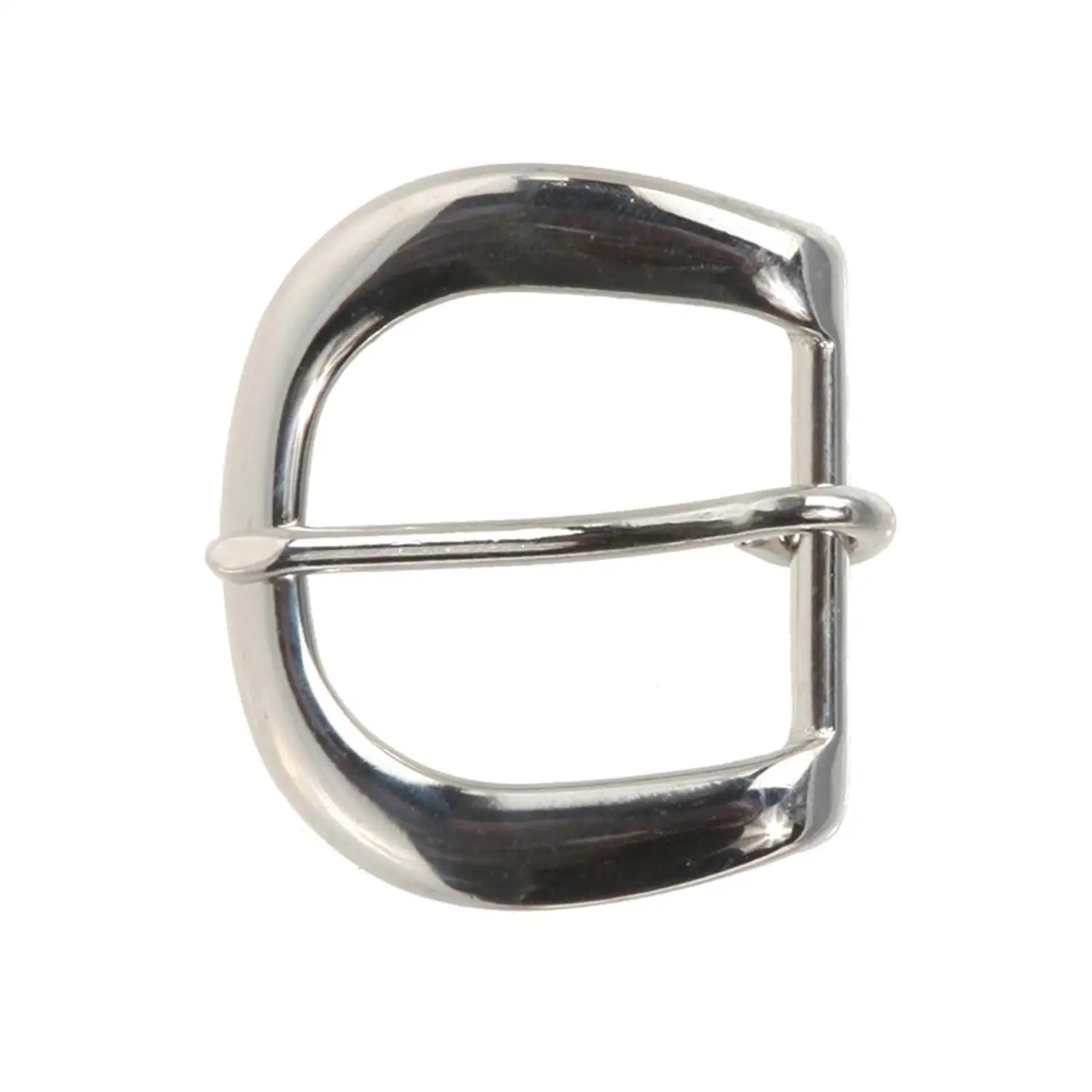 MONIQUE Men Nickel Free Center Bar Single Prong Hexagon 1.5 Wide Belt Buckle