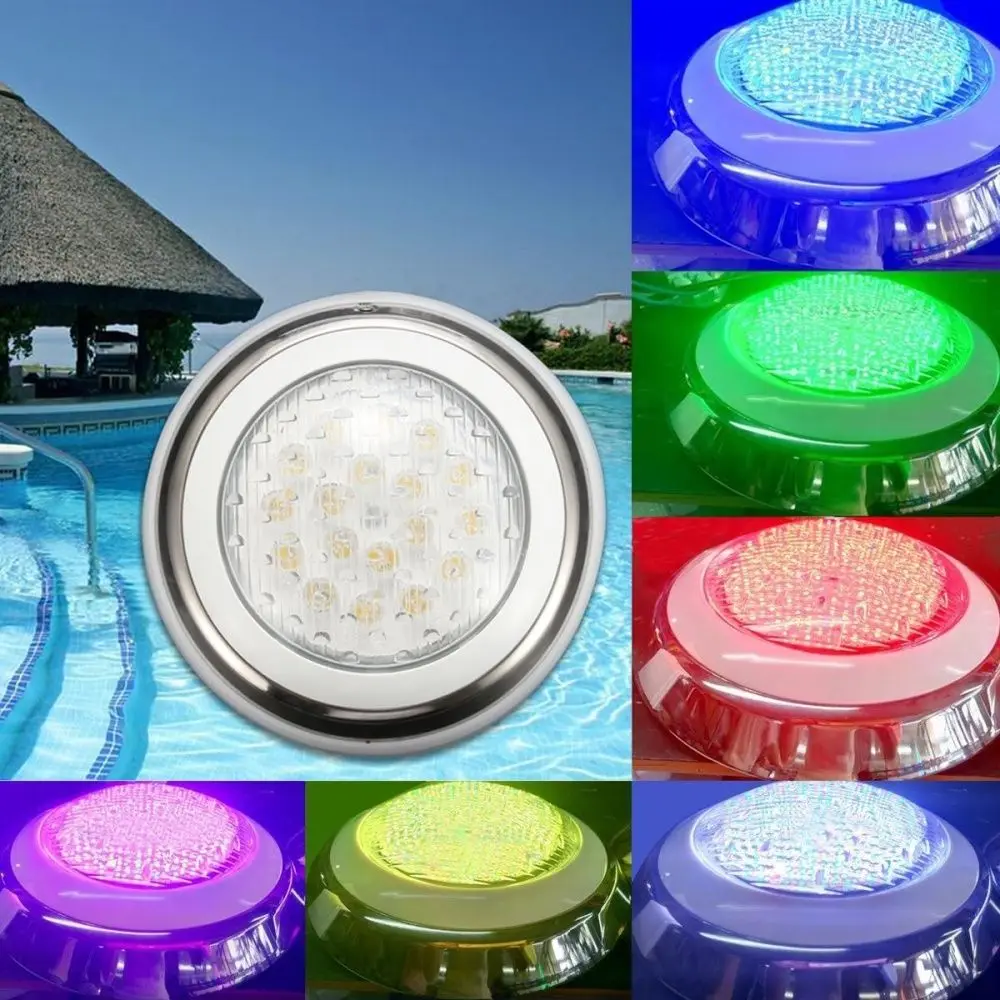 Outdoor Remote/Switch Control Ip68 Surface Mounted Power 220 Volt Led Pool Light