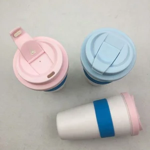 Image of Customized PP Coffee Plastic Cup with Lid