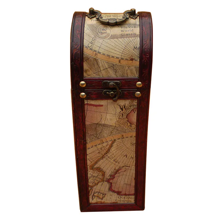 Lowest price packing antique wood wine box vintage for 1 bottle