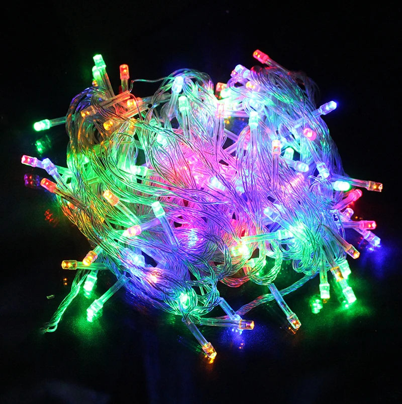 8 Colors 10M LED Strip light 220V Christmas Wedding Party Festival WaterProof Decoration 100 LEDs String lamp Holiday Lighting