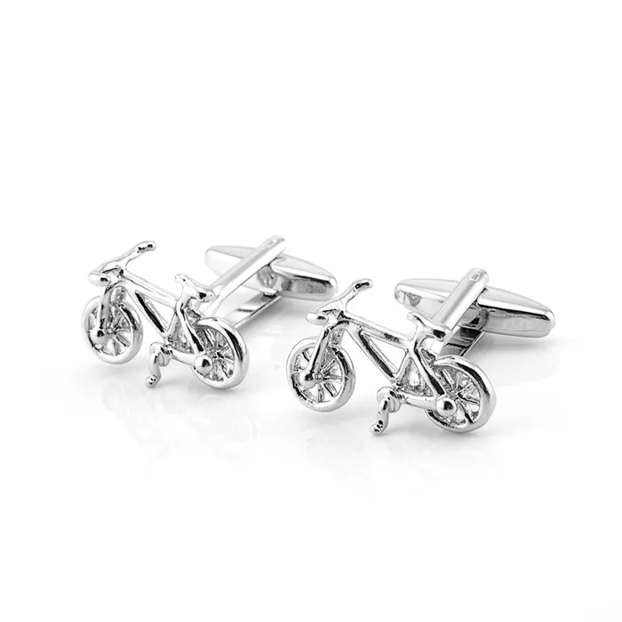 

Wholesale cheap Bicycle Bike Cufflinks, Silver