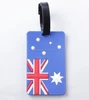 Promotional Australia flag luggage tag soft pvc bag name tags