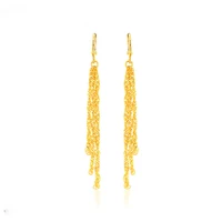 

90862 xuping fashion jewelry, high quality Environmental Copper wedding drop earring with long tassel