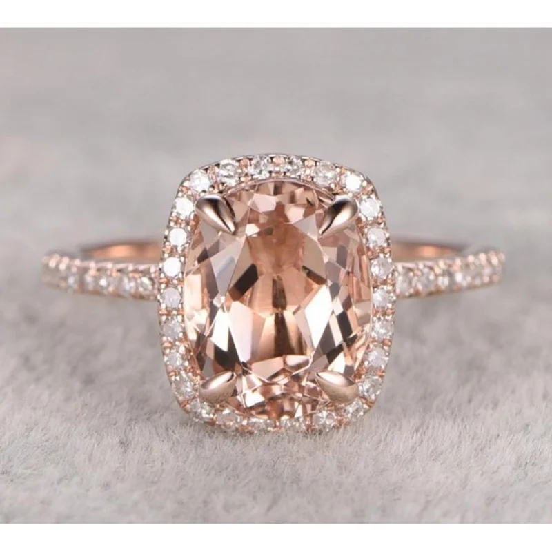 Fashion 18k Rose Gold Plated Oval Cut Jewelry Design Champagne Gemstone Engagement Ladies Ring
Fashion 18k Rose Gold Plated Oval Cut Jewelry Design Champagne Gemstone Engagement Ladies Ring