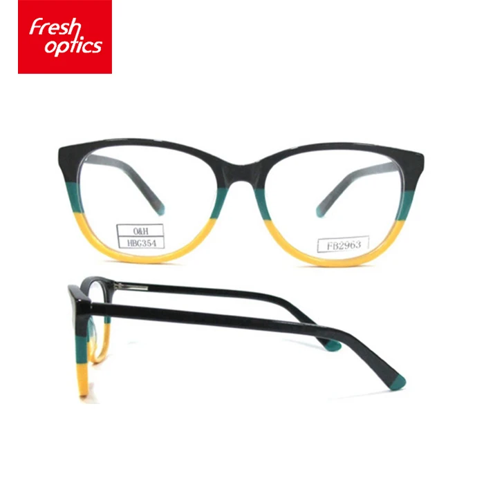 

Wholesale High Quality Standard Fashion Acetate Eye Glasses Frame with CE