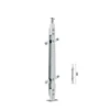 floor mounted stainless steel glass balustrade railing for balcony