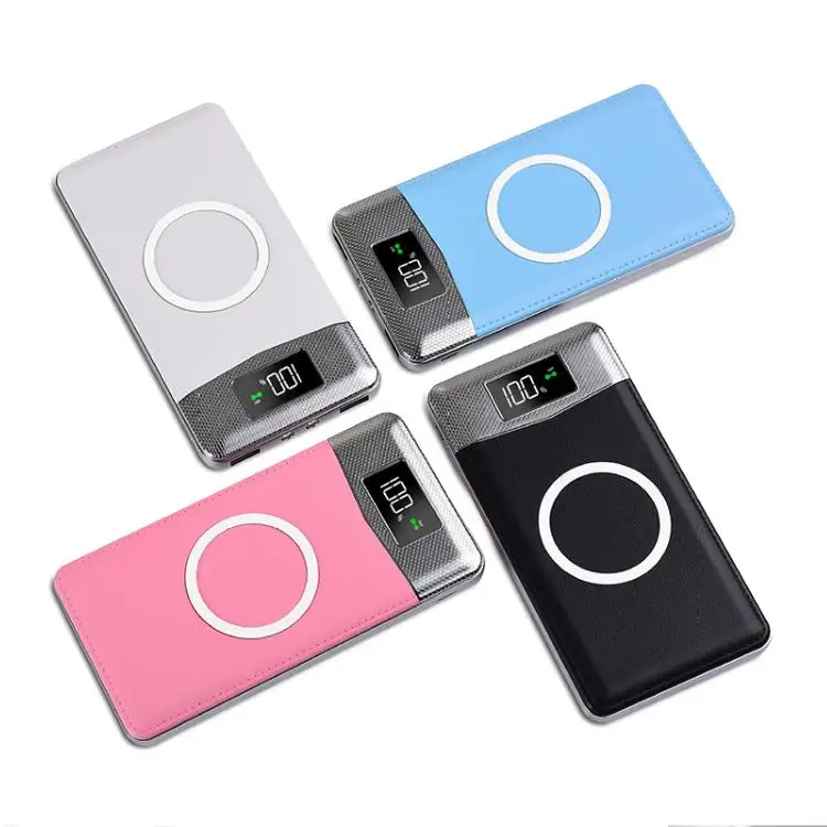 

Hot Selling Product QI Wireless Power Bank with Dual Flashlight