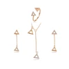 64508 Xuping China wholesale jewellery designs pictures refined triangle shaped jewelry set