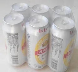 China made ldpe shrink film wrap with printing for bottle beverage gold supplier with Professional Technical