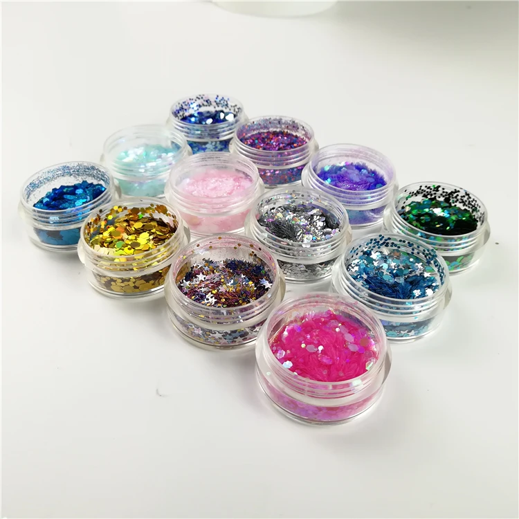 

Body Decoration Cosmetic Chunky Glitter Powder For Festival Party, Colorful
