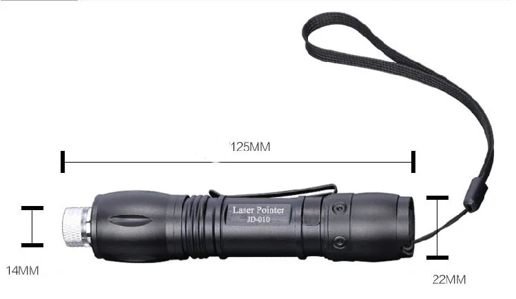Mini convenient pen clip green light laser pointer for wild