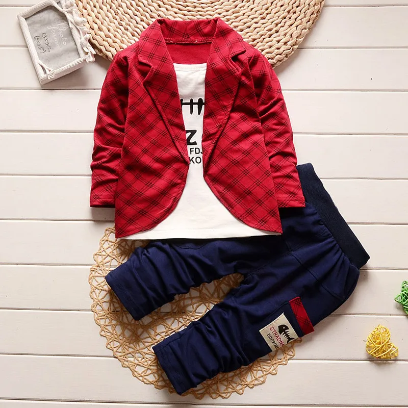 

Boys Formal Clothing Spring Autumn Boy Clothes Plaid Suit Children's Clothing Boy Tracksuits Set, N/a