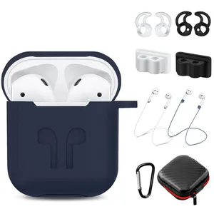 Shockproof Silicone Protective Case Apple Airpods Keychain