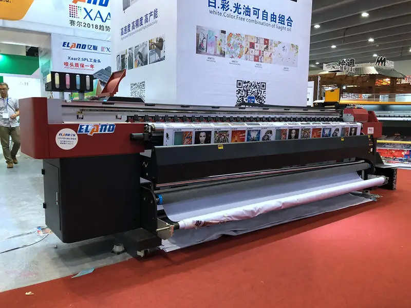 High Speed 3.2m Inkjet Printer Cmyk Xaar 1201 Heads Double Sided Used