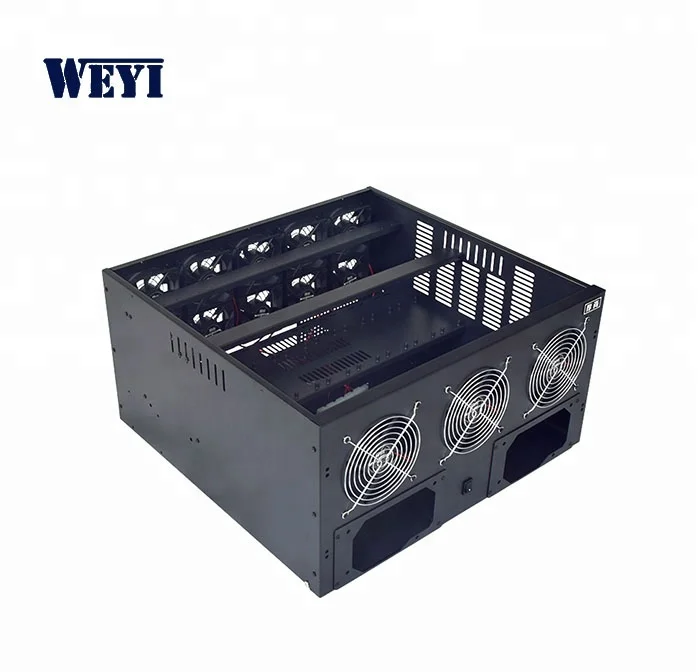 

stock miner rig 8gpu eth miner case with black painting 483, N/a