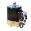 USA Solid 3/8" 12V DC Brass Electric Solenoid Valve Air Water, Normally Closed 2W040-10