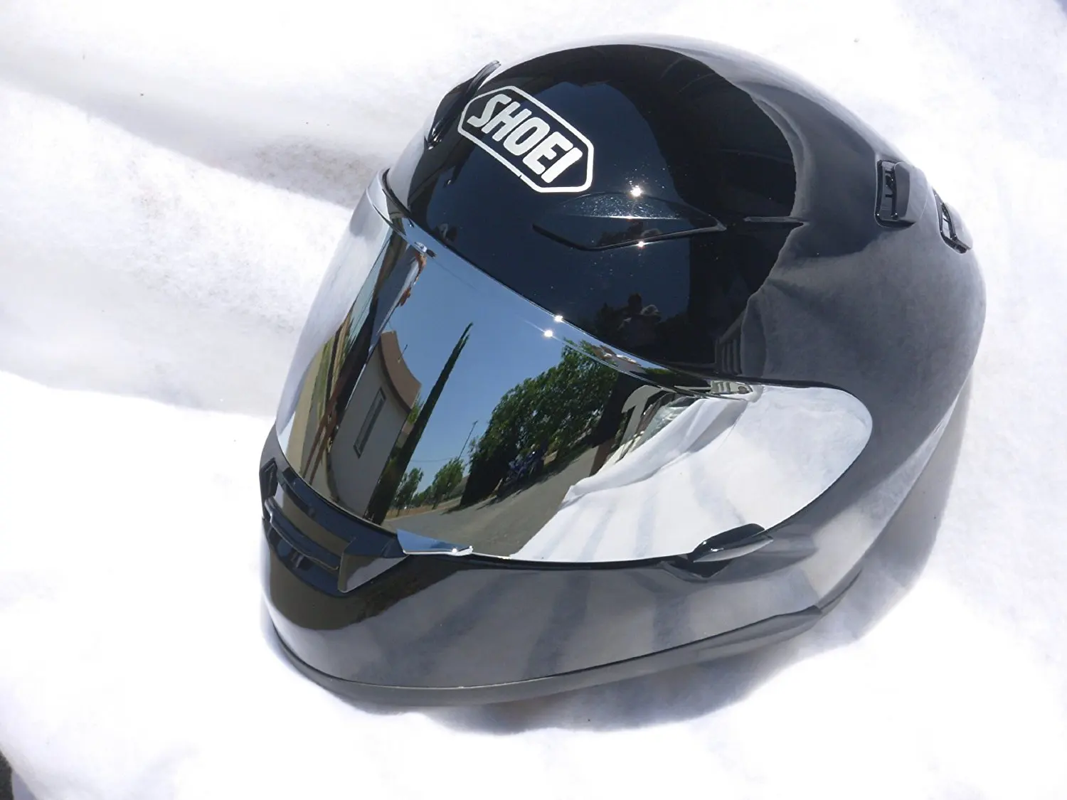 shoei chrome mirror visor