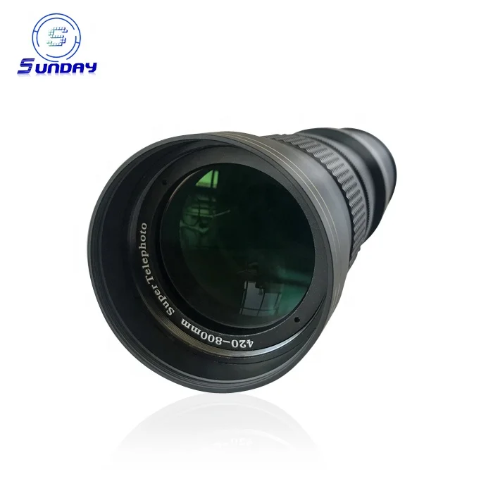 

420-800mm F/8.3-16 Super Telephoto Lens T Mount For Nikon Digital DSLR Camera, Black