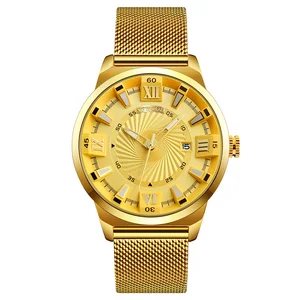 Luxury man watch gold stainless steel watch  fashion watches men wrist