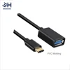 Wholesale PVC 15CM USB3.0 Type C to OTG Cable USB C Converter for New Macbook Air to Keyboard, Mouse with USB C Connector