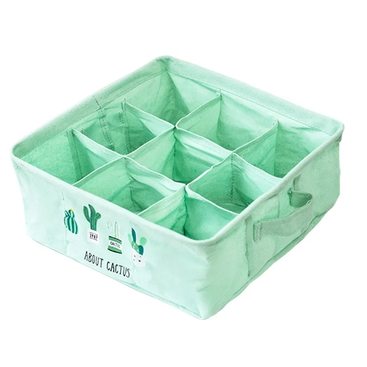 

Popular Millet 9 Cactus Waterproof Cotton Underwear Socks Home Living Storage Box, Customized