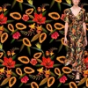 Custom Digital printing Plain style and 100 polyester Material cheap chiffon ankle dress fabric