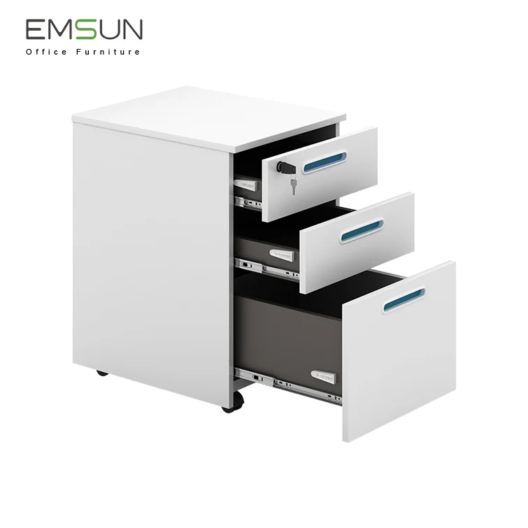 
China Modern Fireproof Wooden Storage Cabinet Office Equipment Lockable File Cabinet 