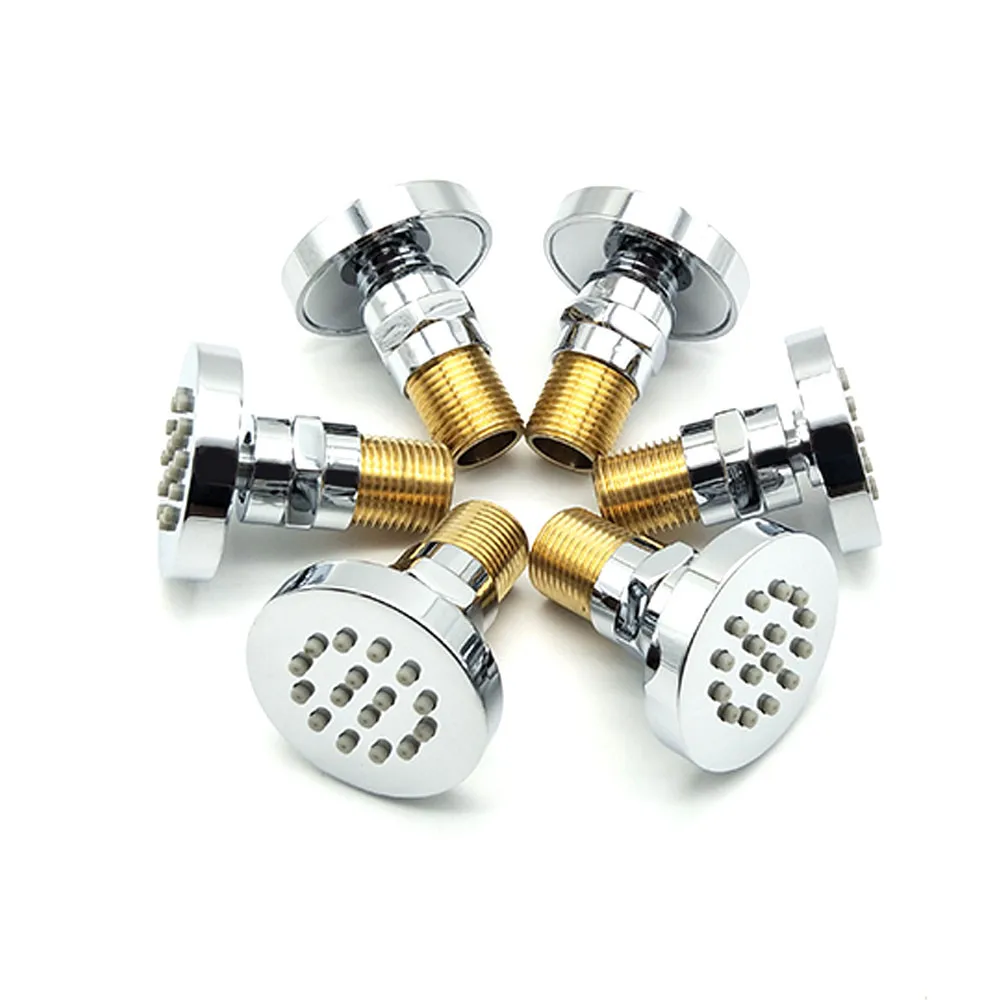 Shower Brass Square Massage Jets Spray Body Shower Water Jet Spray
