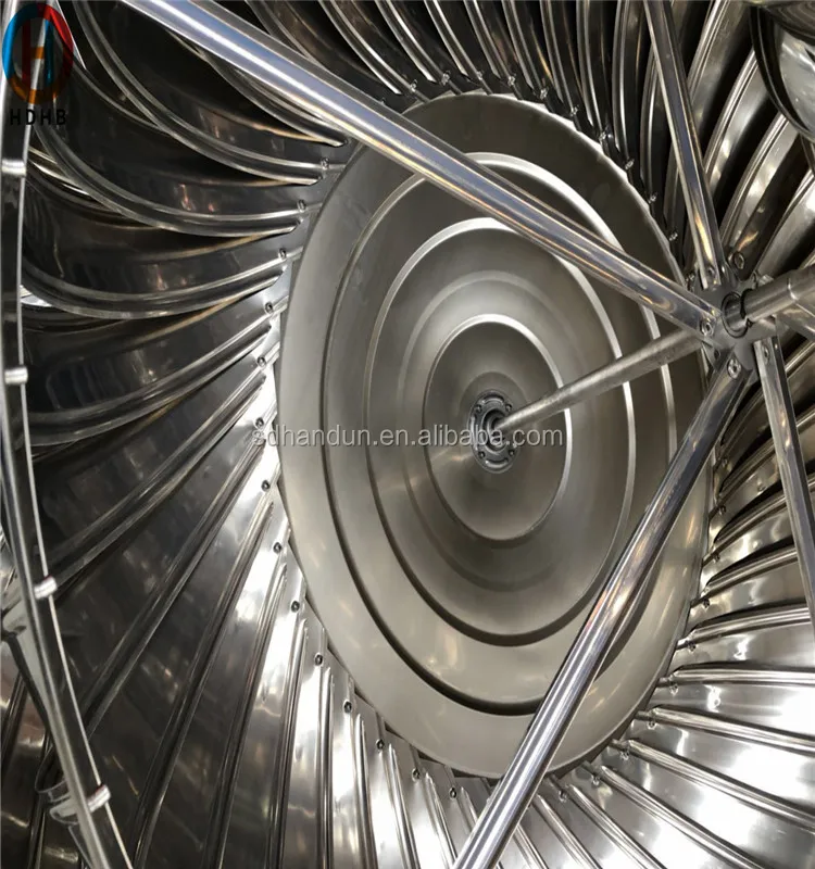 Natural Wind-driven Roof Fan, 500mm, Stainless, Steel - detail 14