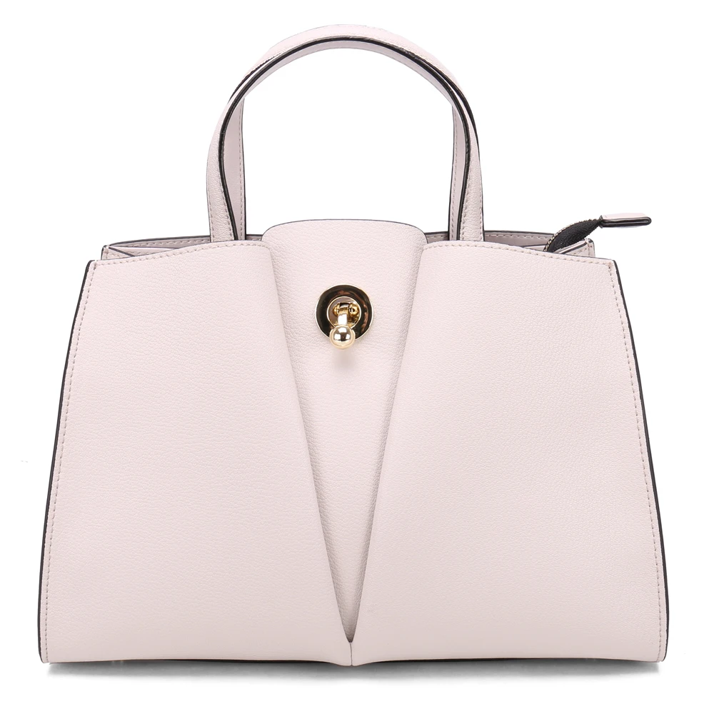 

wholesale from china promotional shoulder bag handbag leather handbag women bags, Beige and black or custom