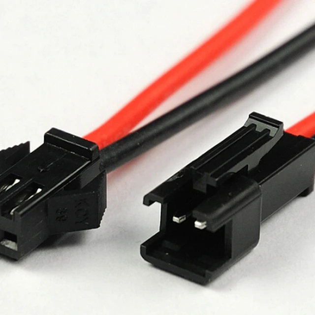 2 pin male female jst sm 2pin plug connector