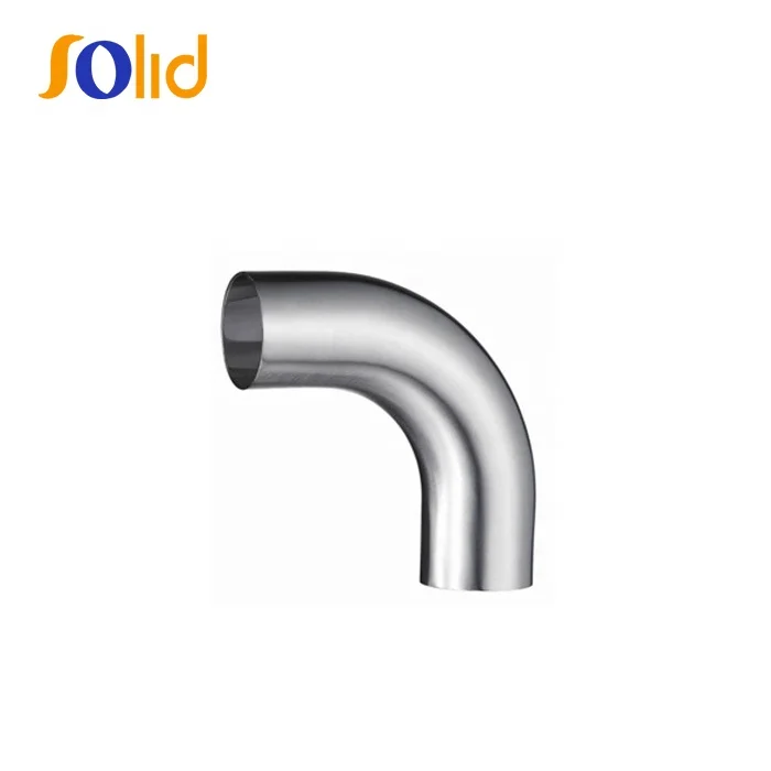 Sanitary welded stainless steel Pipe Fittings Butt Elbow