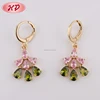 Factory Supplies Wholesale Modern 24K Colorful Diamond Stone Earring For Party Girls