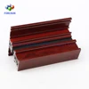 redwood color printing aluminum profiles with thermal -break insulation pvc